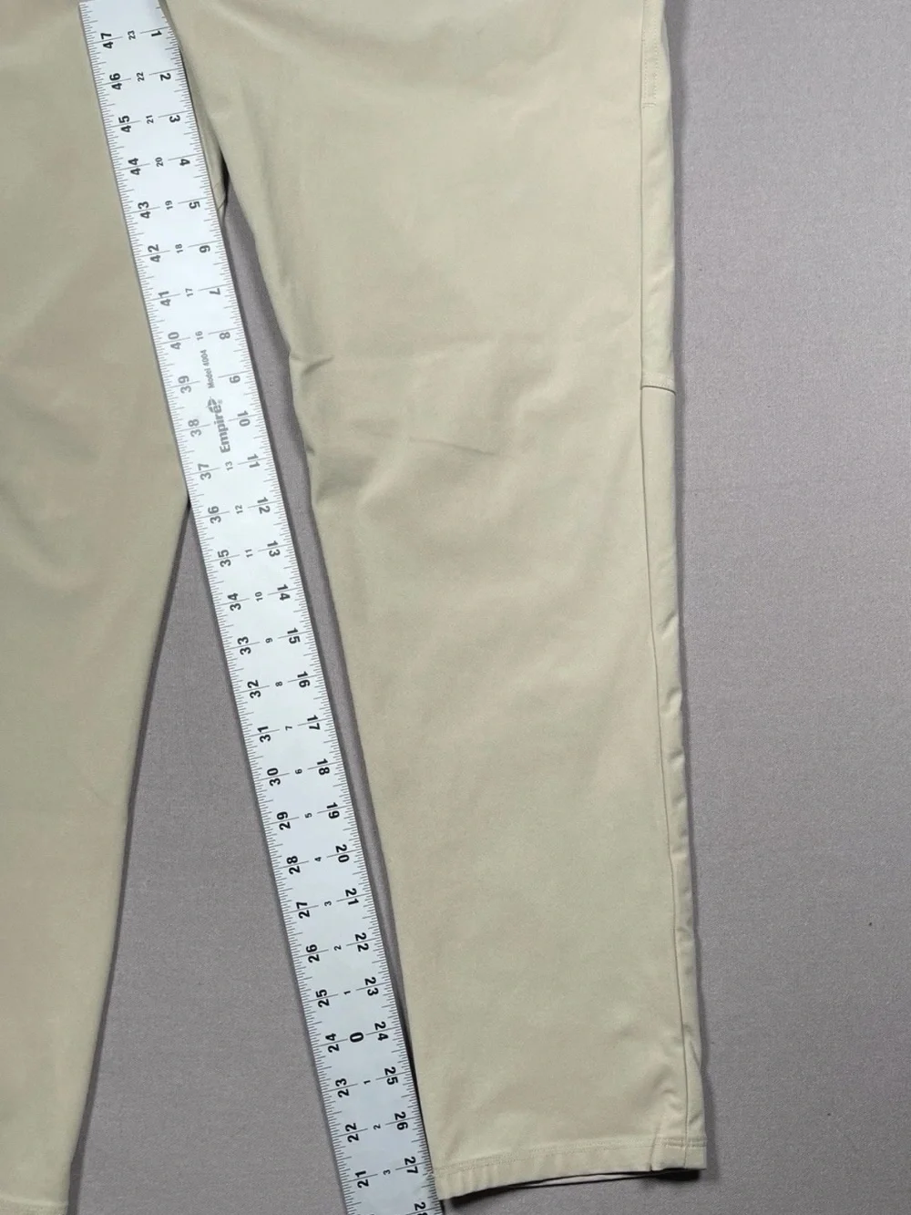 Lululemon ABC Warpstreme Beige Slim Fit 5 Pocket Pants - Men Size 33 X 28 - Picture 12 of 14